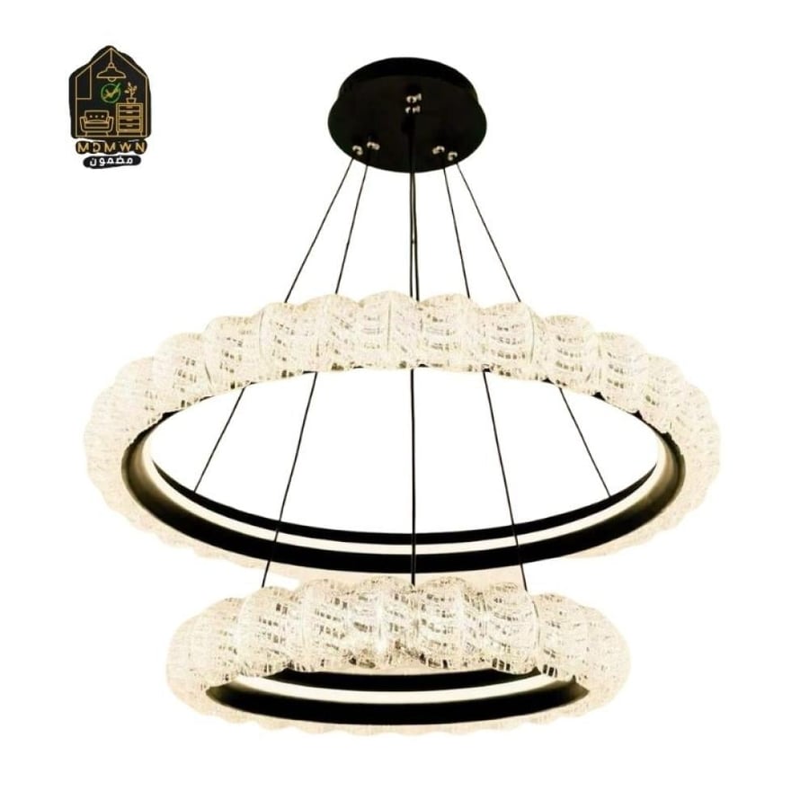 Modern double round chandelier