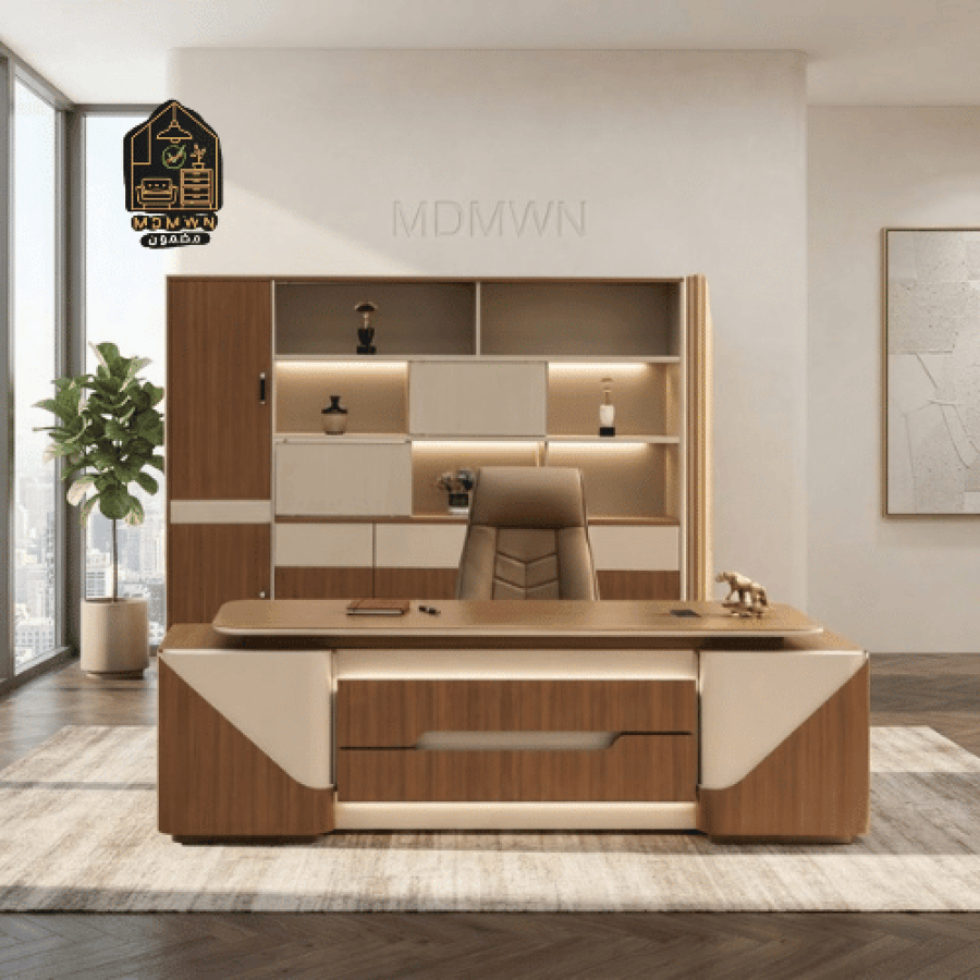 مكتب إداري فاخر بتصميم عصري خيارات متعددة