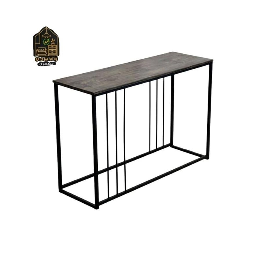 Iron and wood console with a stylish modern design