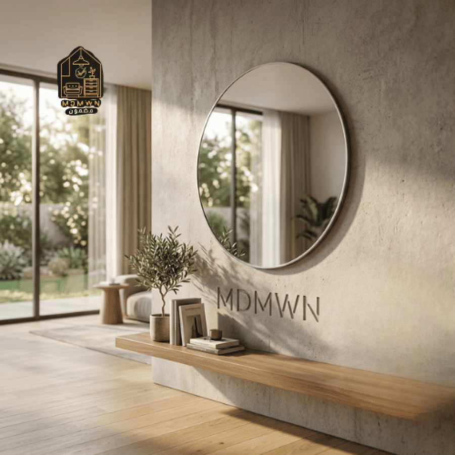 مراية جدارية بتصميم دائرية