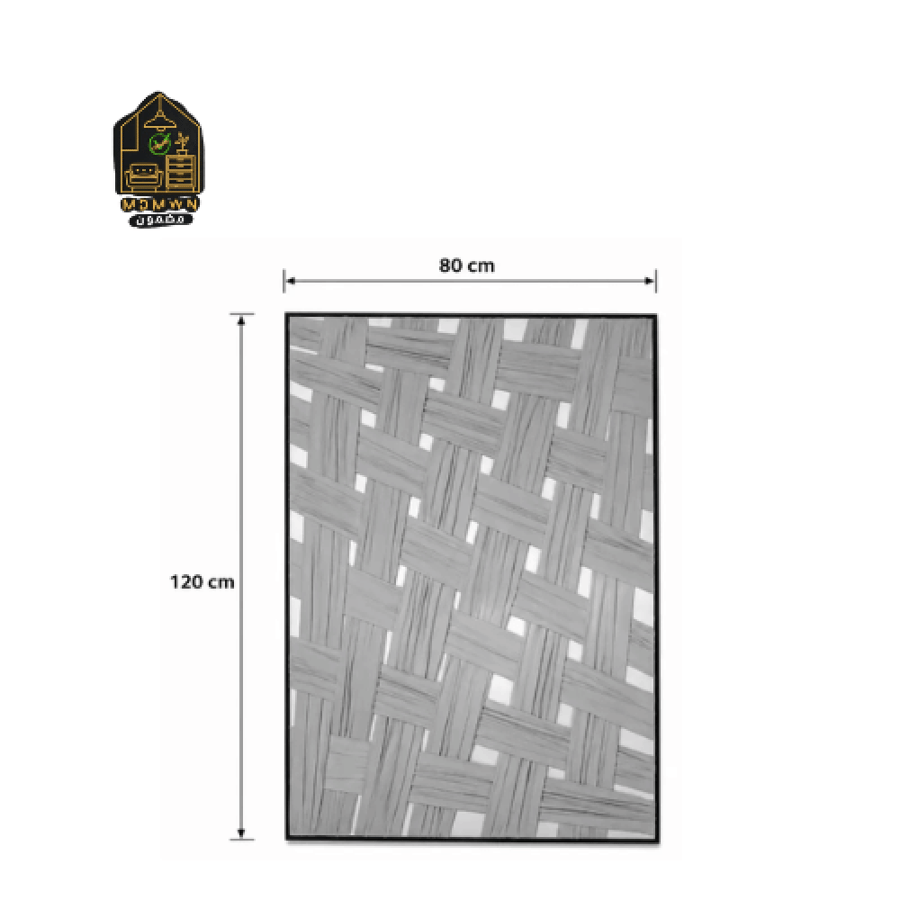 Artistic wall art with a geometric design, multiple sizes