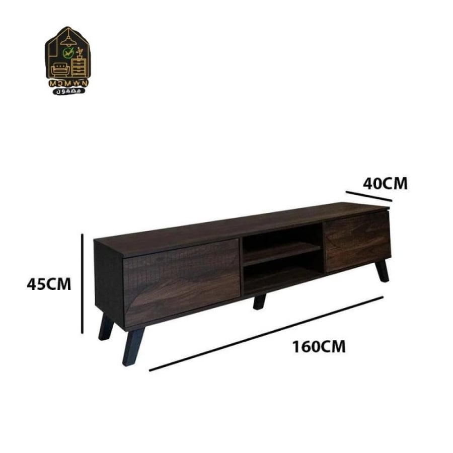 Modern TV table and shoe storage cabinet coordination set