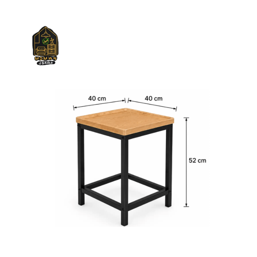 Rectangular wooden tea table set in various colors
