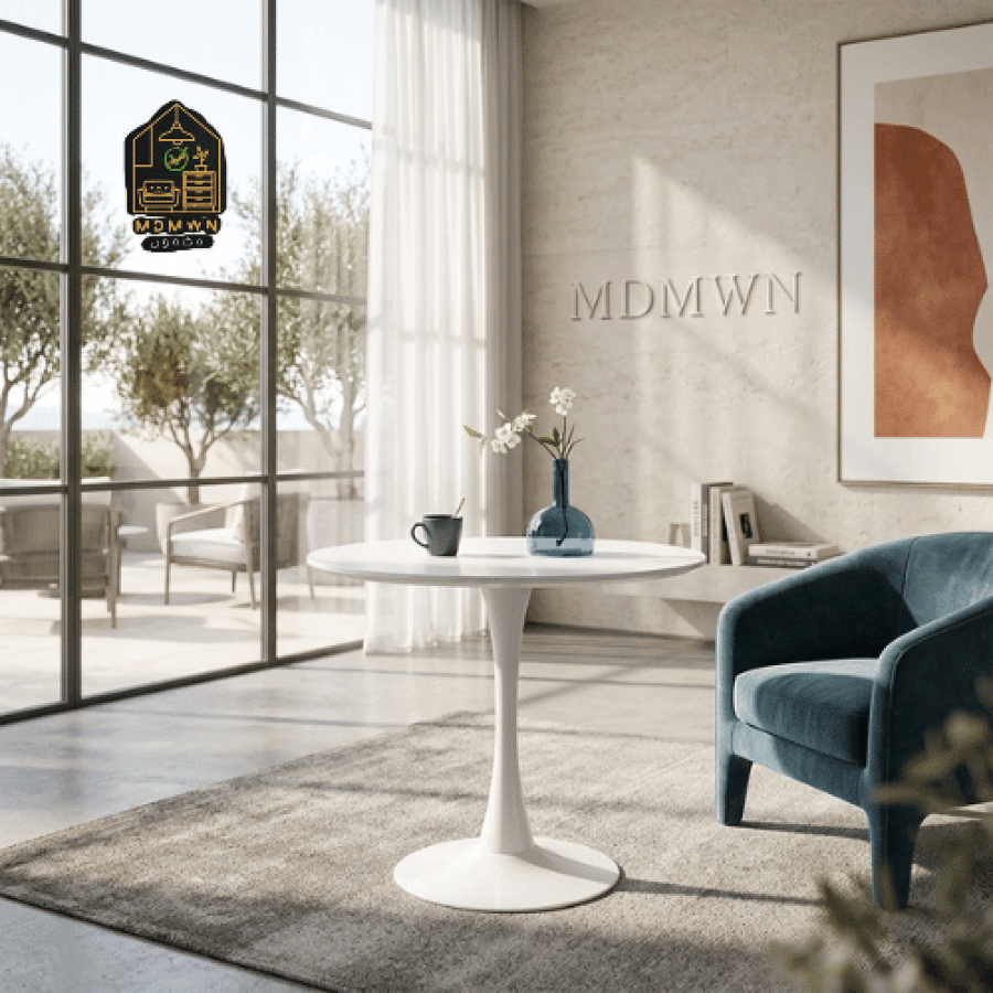طاولة قهوة دائرية مودرن بتصميم عصري