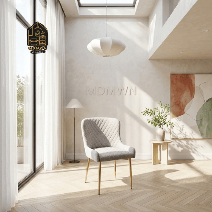 Gold design dining table chair