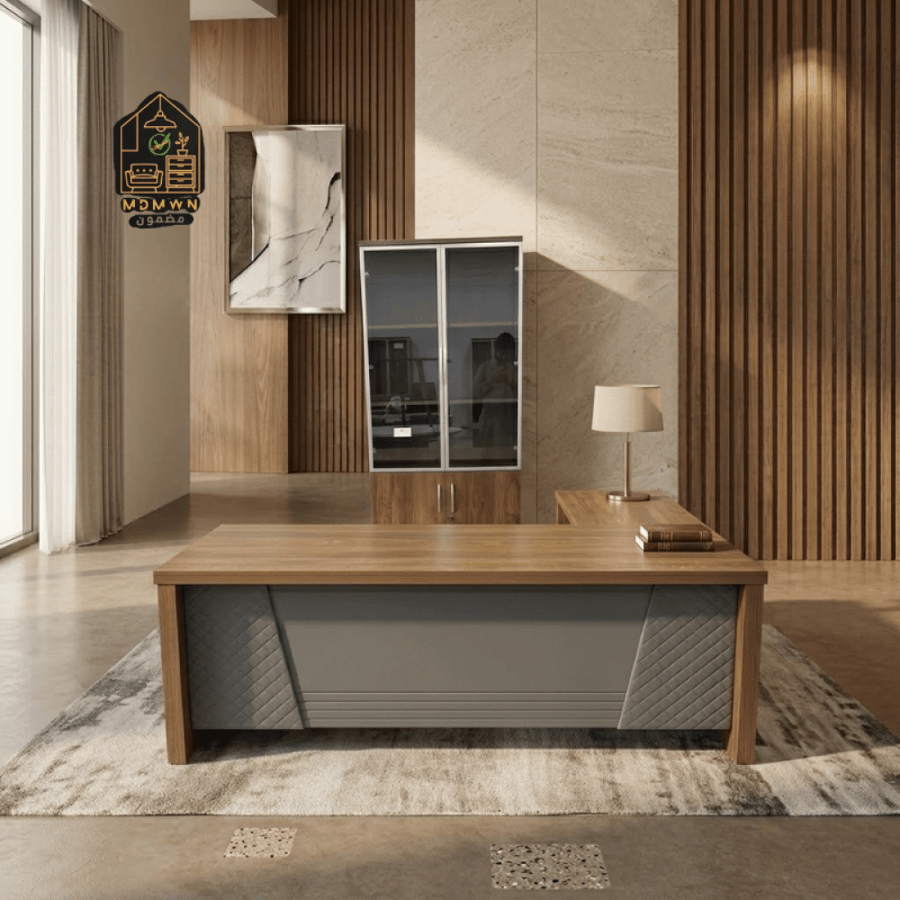 Luxury brown melamine desk, various sizes