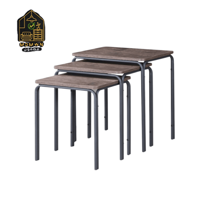 طقم طاولات جانبية 3 قطع