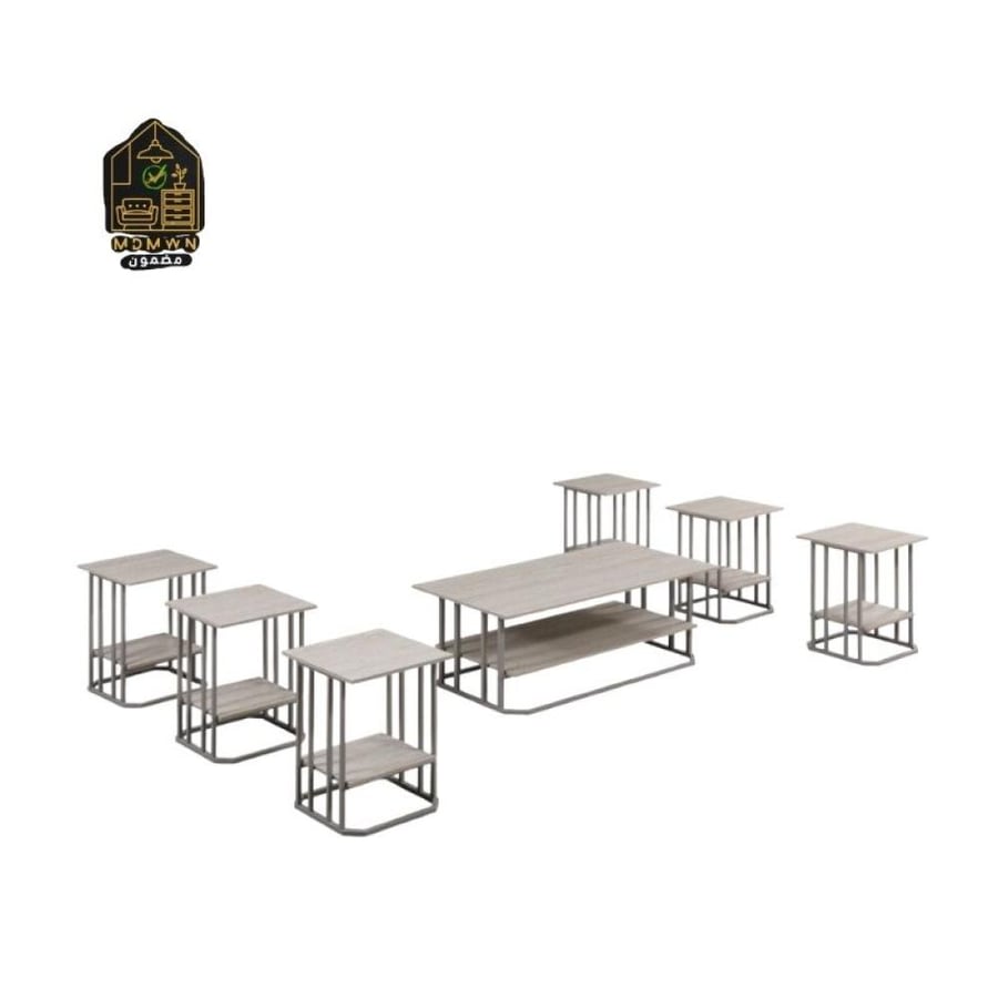 طقم طاولات خدمة بتصميم هندسي عصري