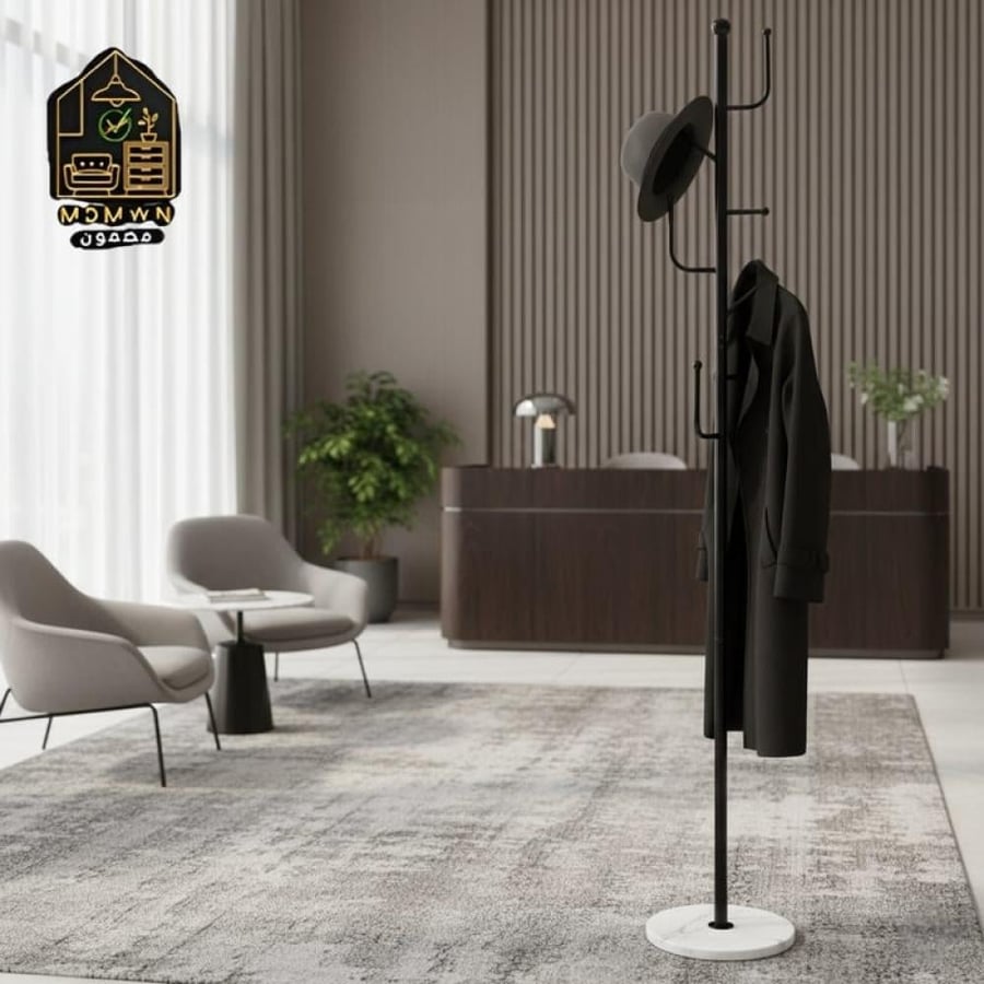 Elegant marble tiered clothing racks