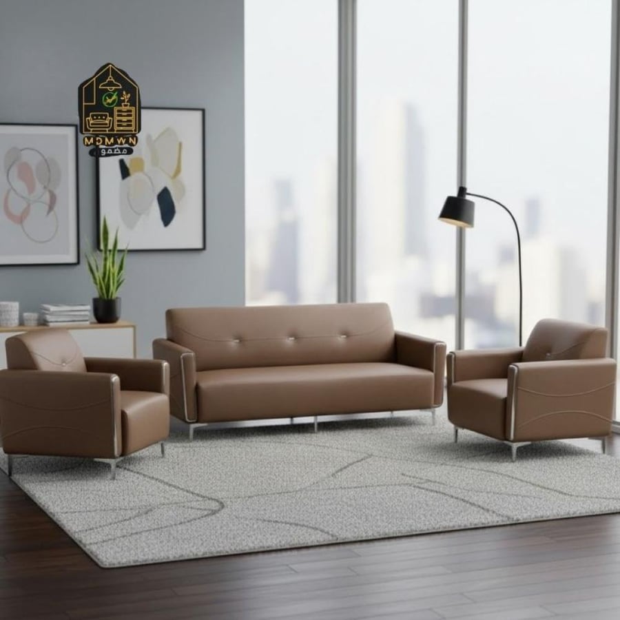 Modern multi-colored sofa set