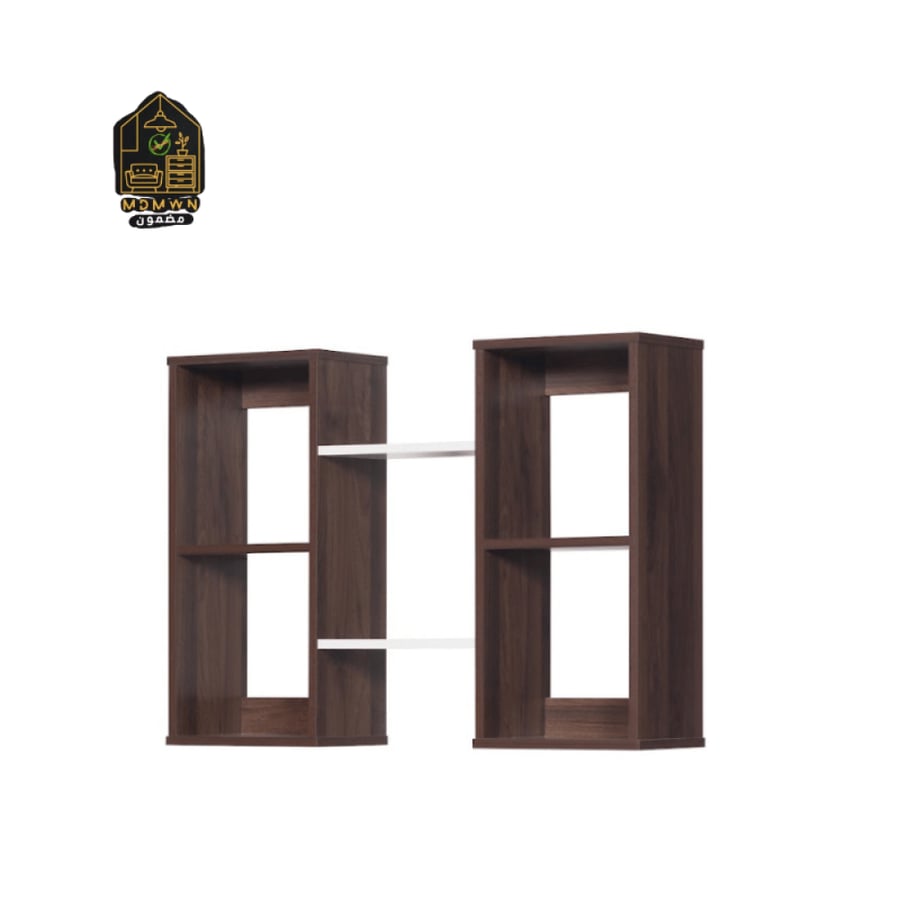 Modern storage shelves in various colors