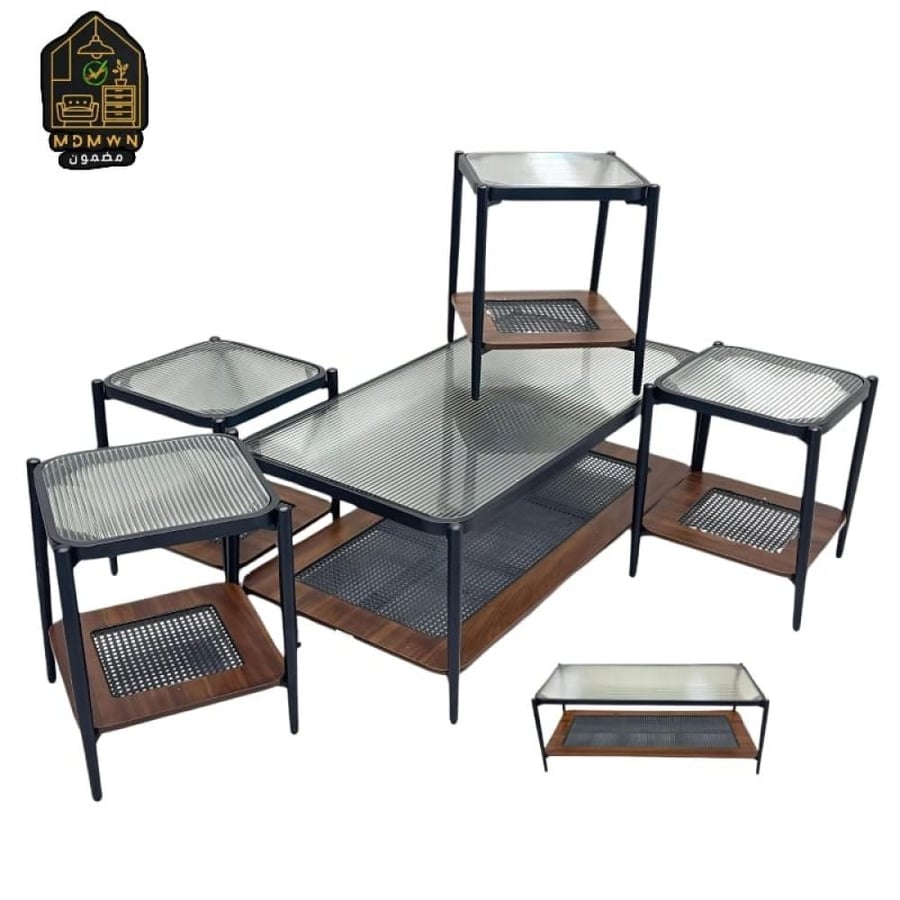 طقم طاولات خدمة مستطيل مودرن