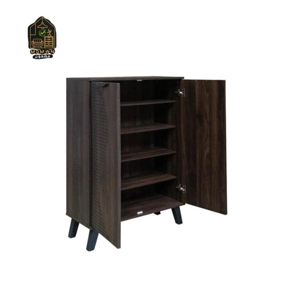 Modern TV table and shoe storage cabinet coordination set