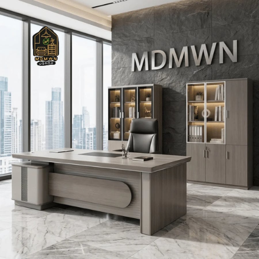 مكتب تنفيذي بتصميم عصري خيارات متعدده