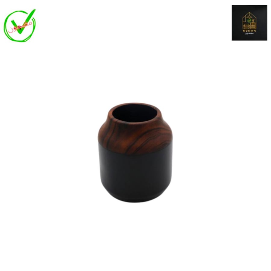 فازة زجاجيه عصريه بلون اسود