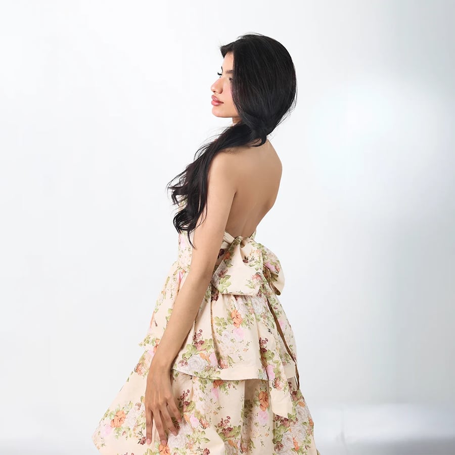 فستان الزهور المعتقة |  Vintage Floral Dress