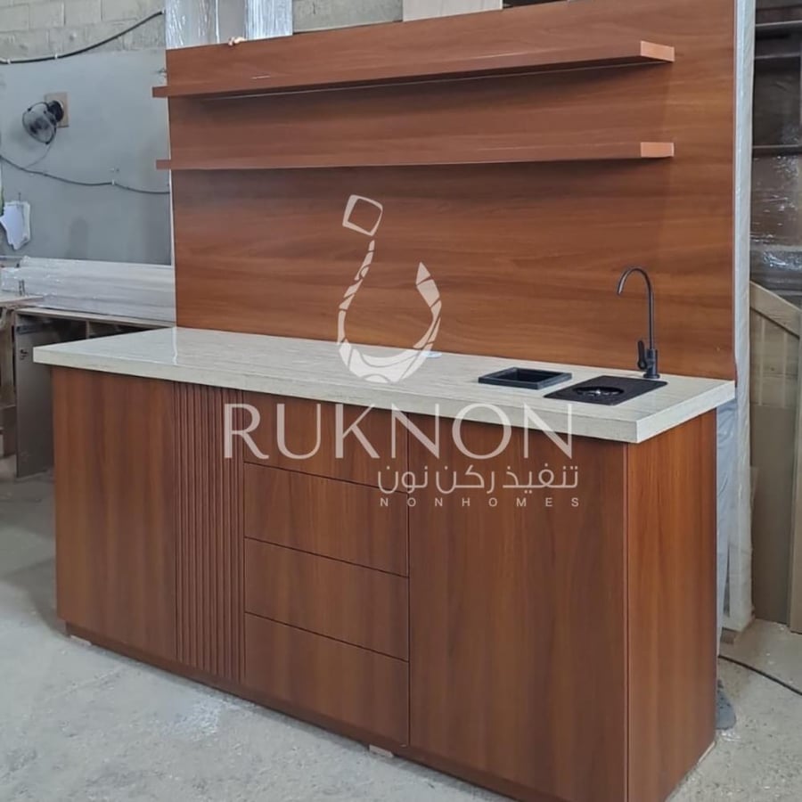 بار - كورنر - ركن نون - رفوف - ركن قهوه - طاولات -  بوفيه - ارفف - رف