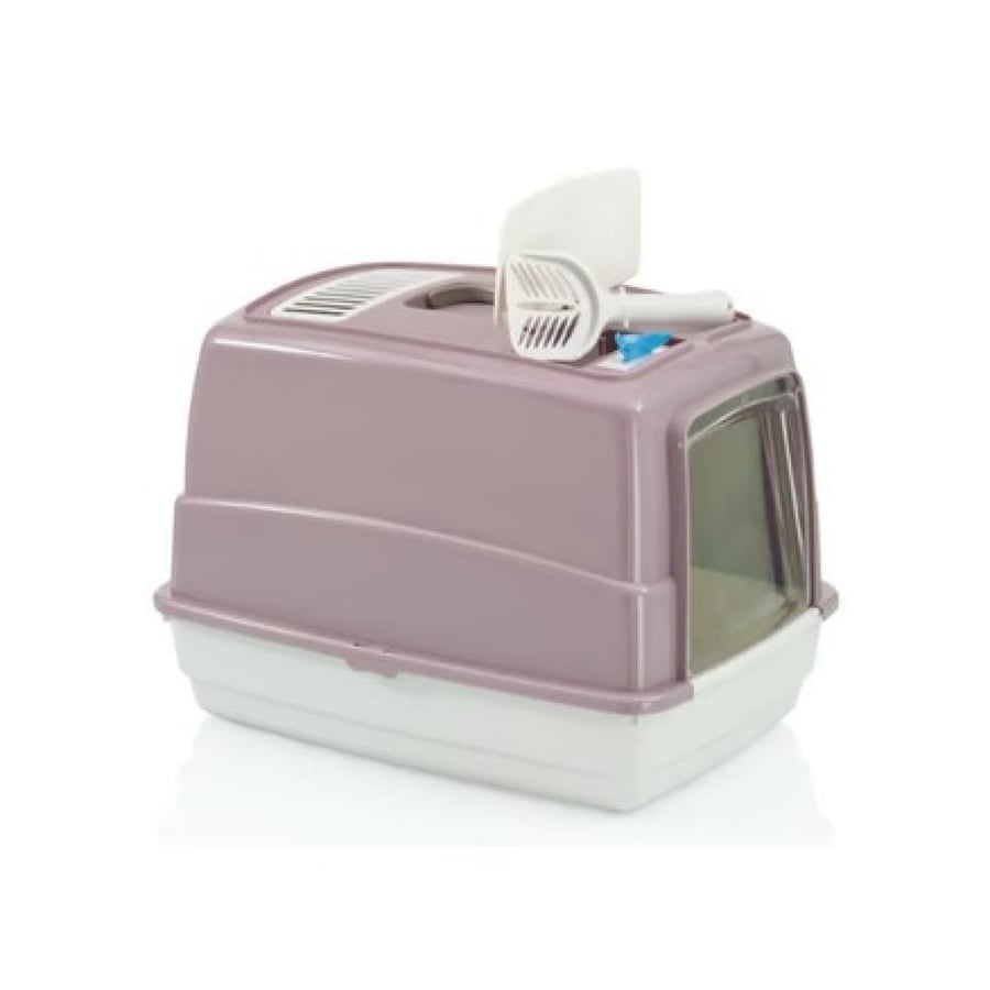 MPS Joy Cat Liter Box Enclosed Sand Tray with Scoop and Filter - Multiple Colors