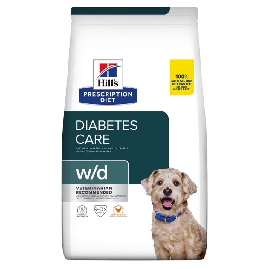 هيلز بريسكريبشن دايت - دايبيتك Diabetes Care w/d طعام جاف للكلاب لعلاج مرضى السكر 4 كيلو