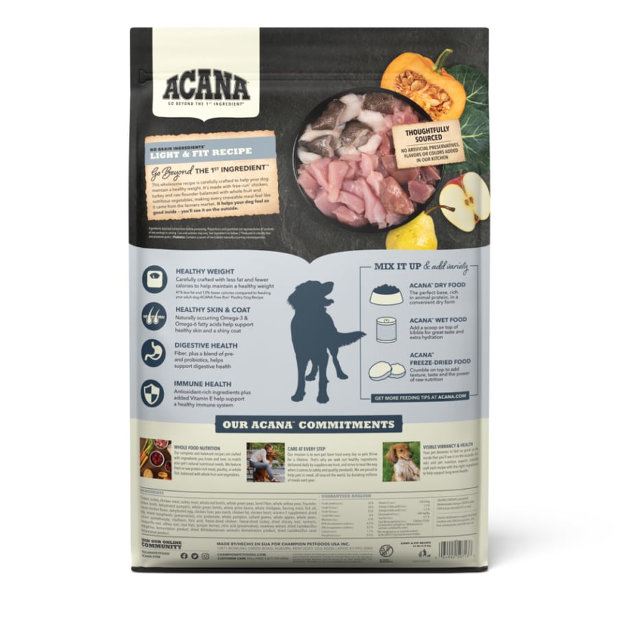 اكانا لايت اند فيت - طعام جاف بالدجاج للكلاب – 6 كجم | ACANA Light & Fit for Dogs