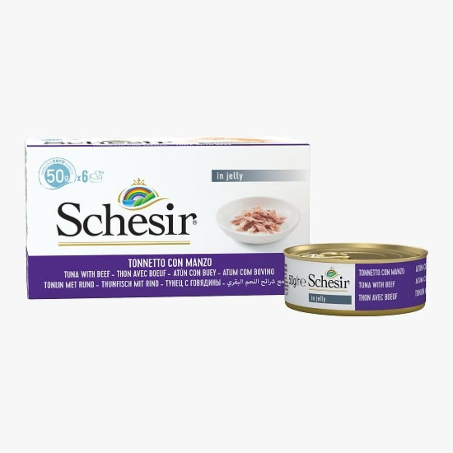 Schesir Cats Wet Food Tuna with Beef Fillet 50g