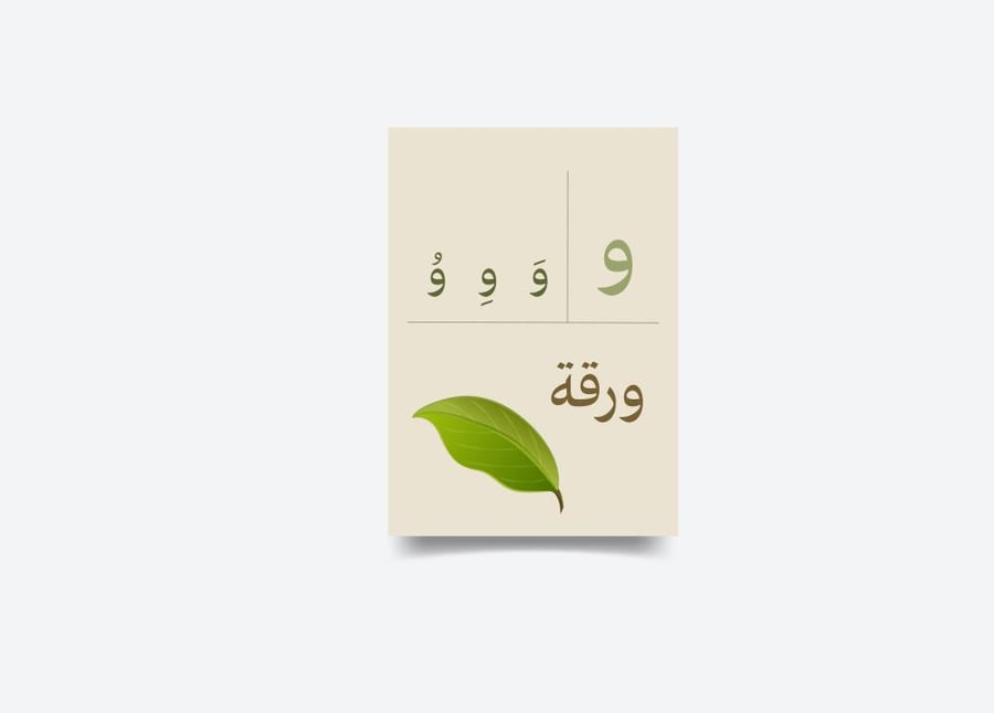 حرف الواو - و  تفعيل الحروف - جاهز للطباعة