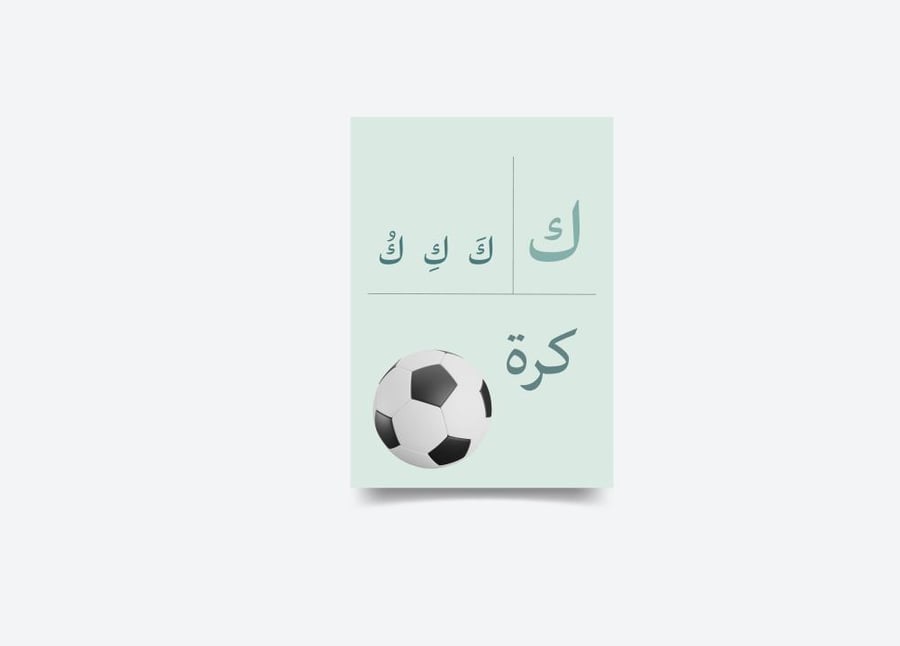 حرف  الكاف - ك  -  تفعيل الحروف - جاهز للطباعة