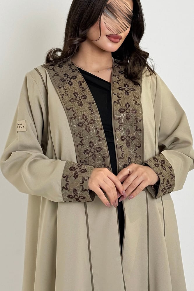 Soft embroidered crepe