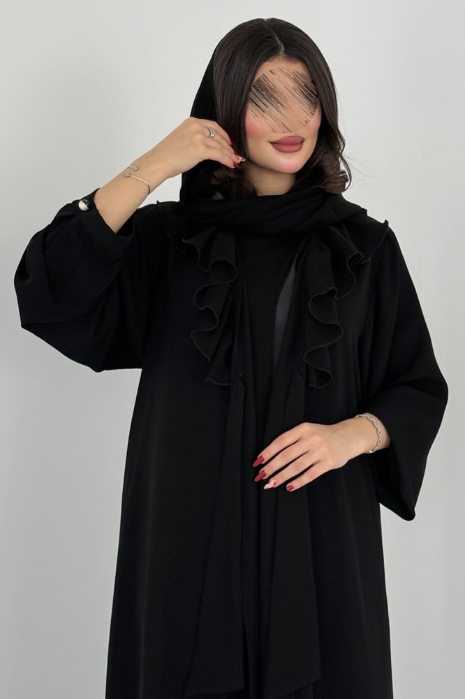 عباية الشيفون الأسود