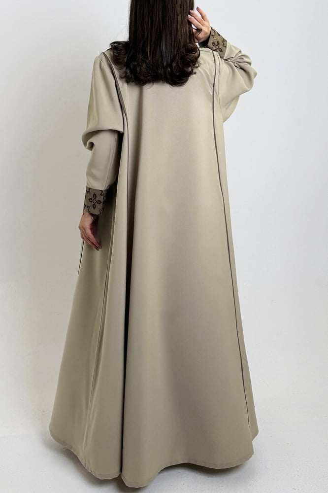 Soft embroidered crepe