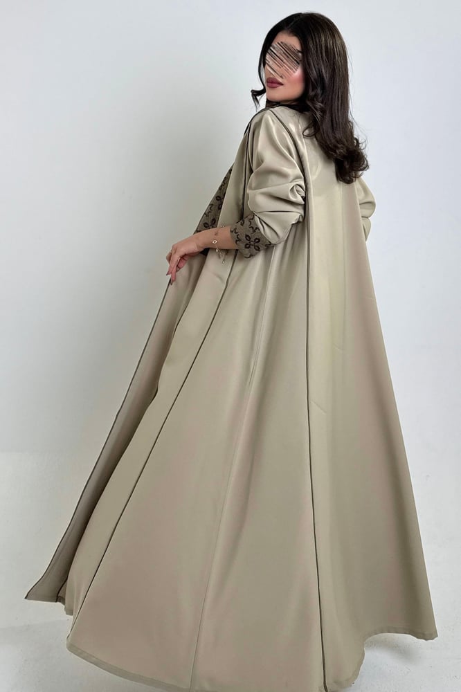 Soft embroidered crepe