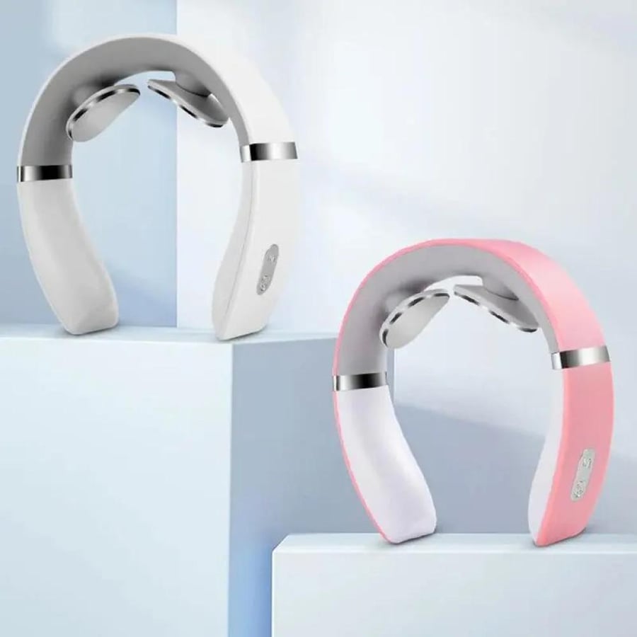 Electric neck massager device with USB charging