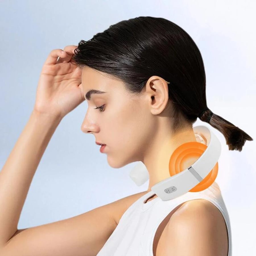 Electric neck massager device with USB charging