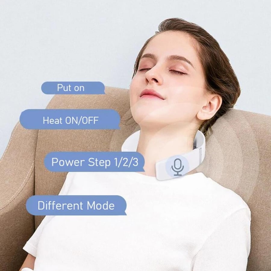 Electric neck massager device with USB charging