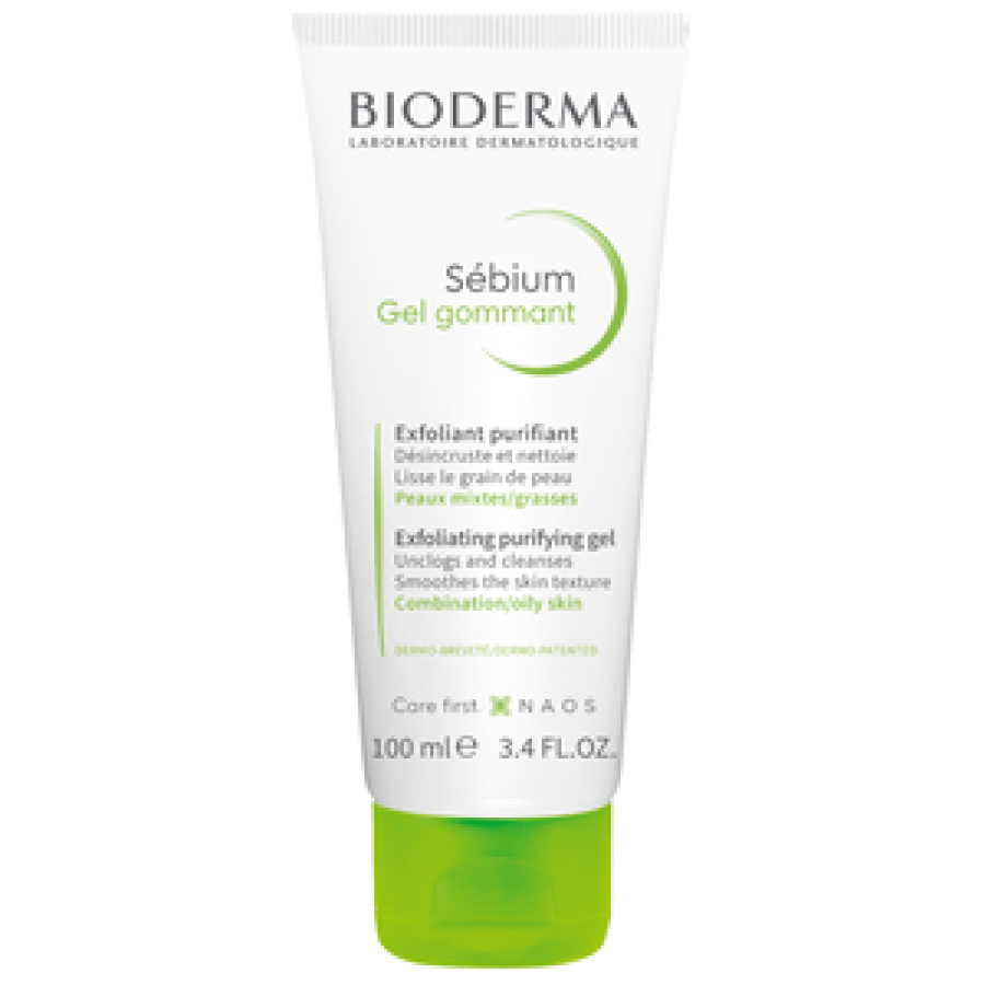 Bioderma, Sebium, Purifying Exfoliating Gel, for Combination and Oily Skin - 100 ml