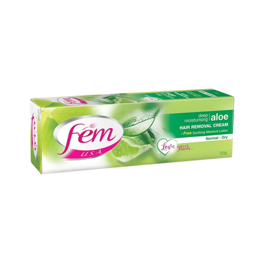 Hair removal cream for women with aloe vera extract, 120g