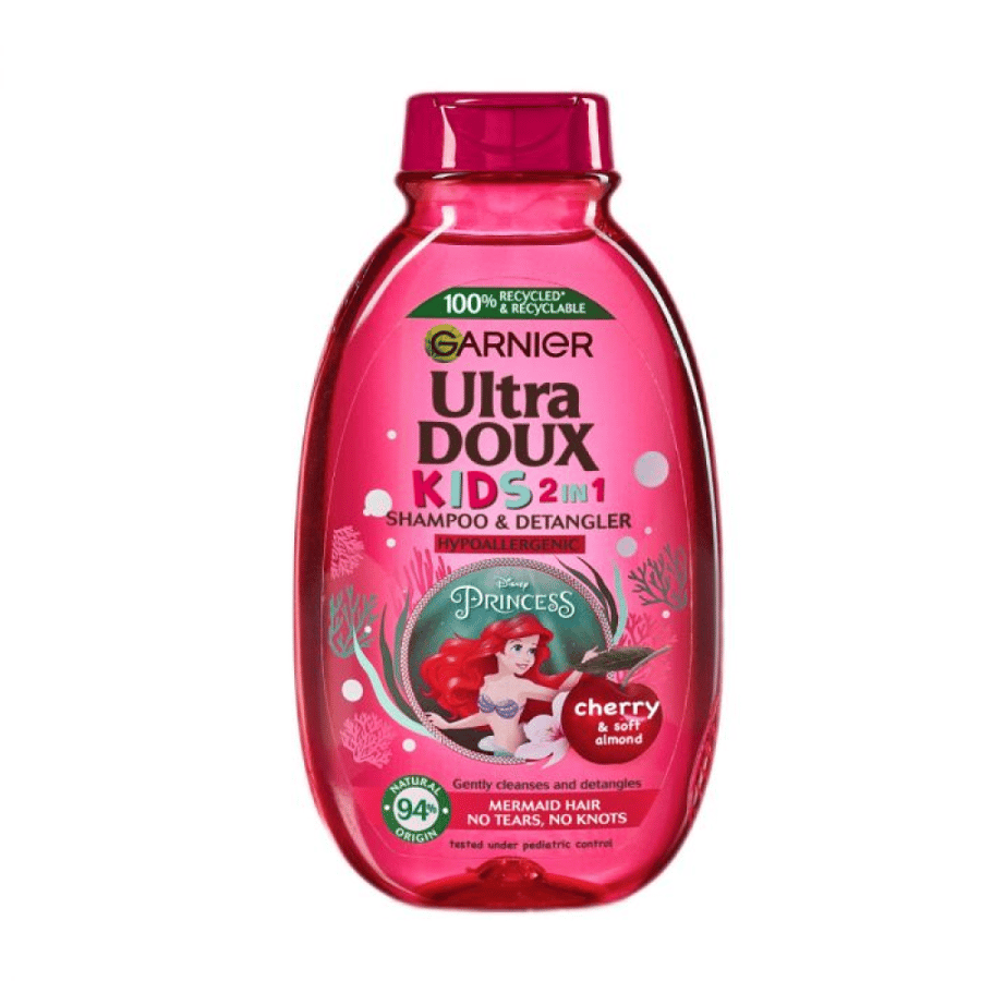 Garnier Kids، شامبو ألترا دو 2*1 وفك تشابك الشعر بالكرز - 400 مل