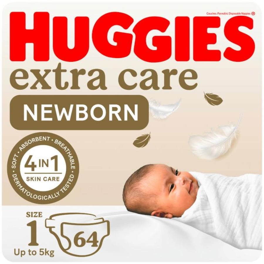 HUGGIES 1 64 DIAPERS