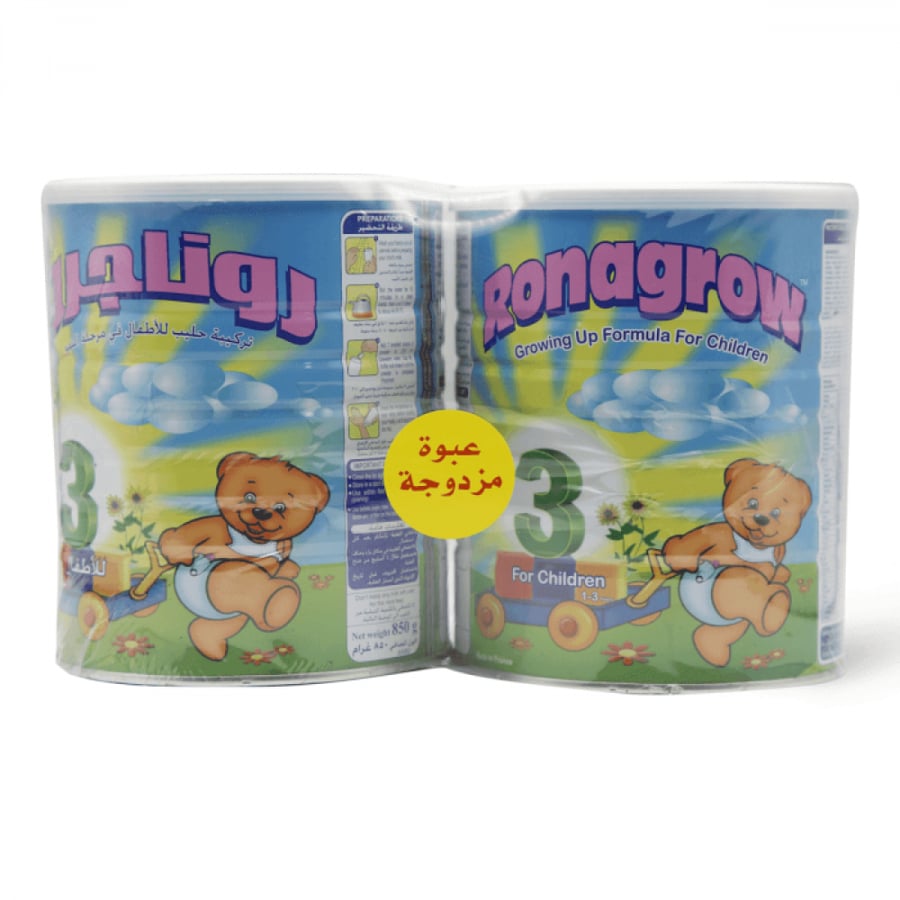 روناجرو 3  حليب أطفال  عرض 2×850 غرام  1-3 سنوات