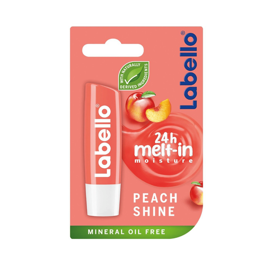 Labello Lip Balm Shiny Peach 4.8g