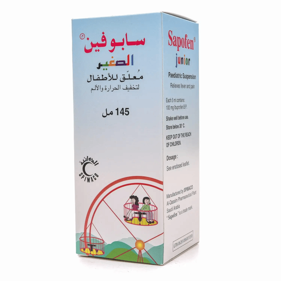 سابوفين جينيور، شراب، مسكن وخافض للحرارة - 145 مل