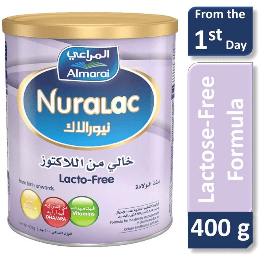 نيورالاك أل إف حليب أطفال  400 غرام 0-12 شهر