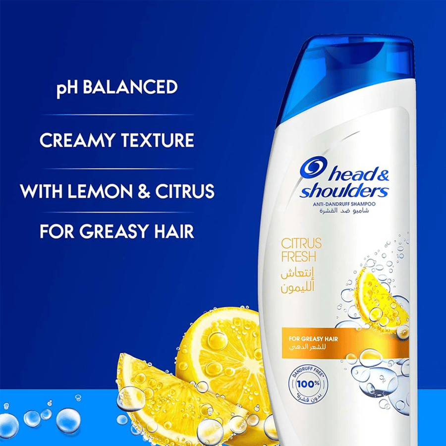 Head & Shoulders Shampoo with Refreshing Citrus Scent 190ml