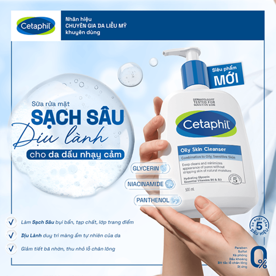 Cetaphil Gentle Face & Body Cleanser - 500ml