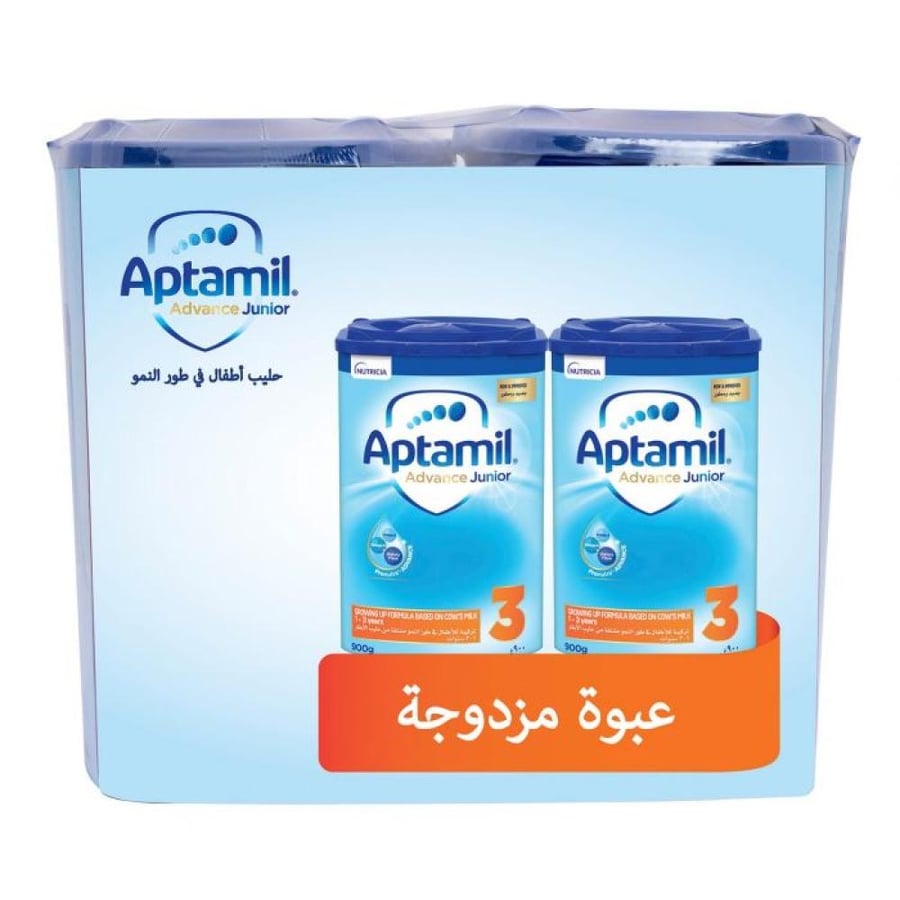 أبتاميل جونيور 3  حليب أطفال  عرض 2×900 غرام  1-3 سنوات