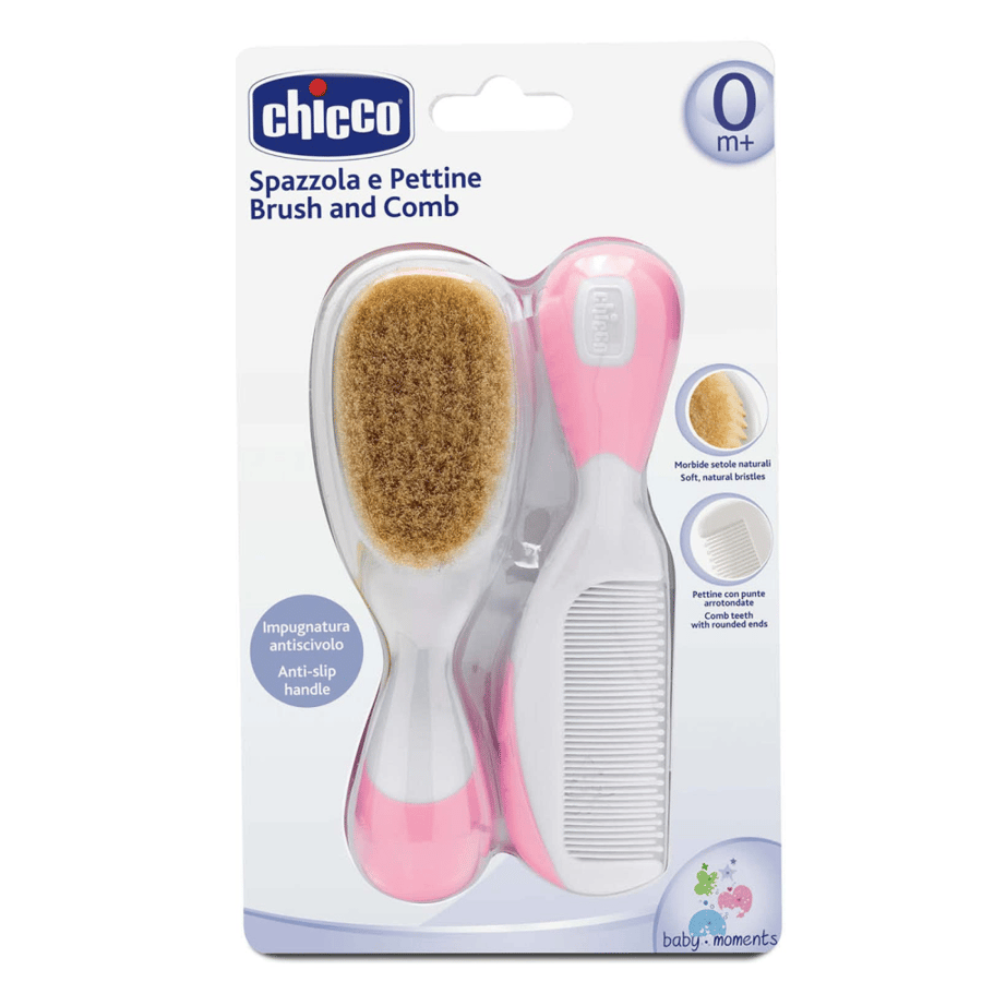 Chicco brush & comb pink 1926