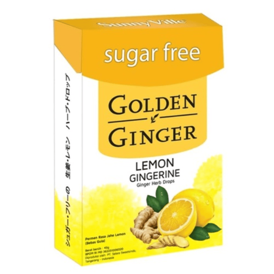 Golden Ginger Lemon Flavor - 18 Tablets