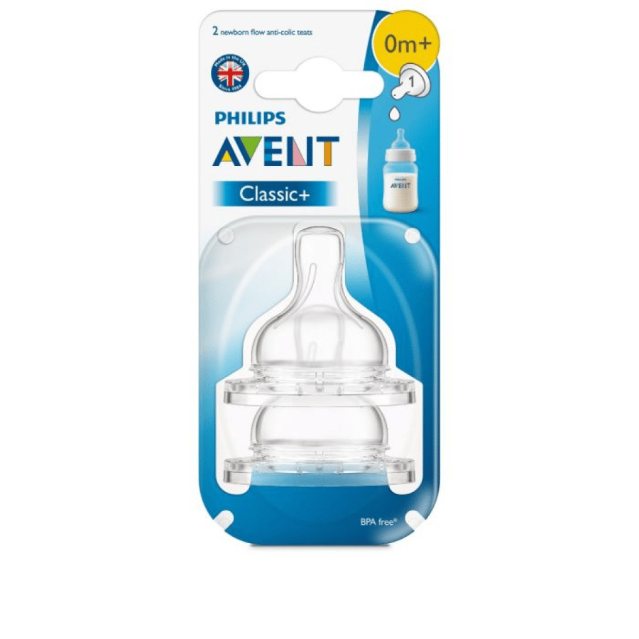 Avent Classic+ Teats from 0 months - 2 pieces