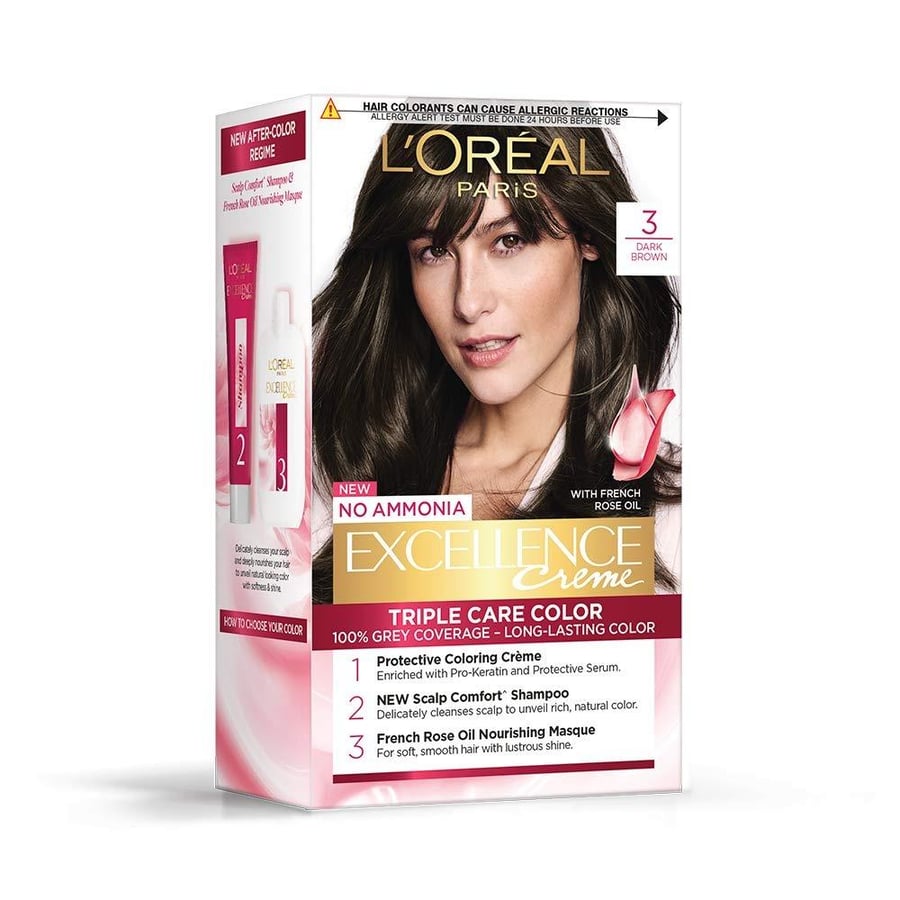Excellence Hair Dye 3 Dark Brown