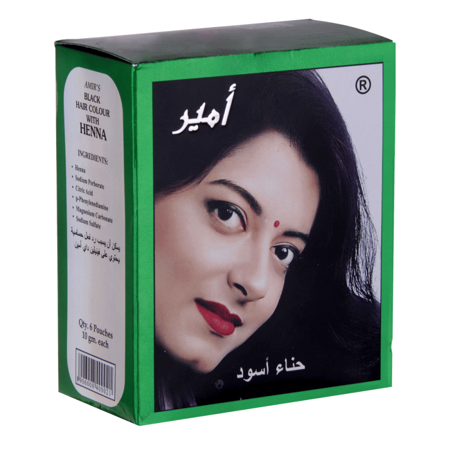 Amirz Henna / 6 Sachets / Black